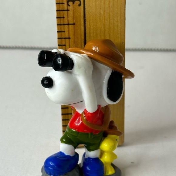 VTG UFS Snoopy Beagle Scout Woodstock Peanuts Figurine Cake Topper 2 1/2 inches - Picture 3 of 4